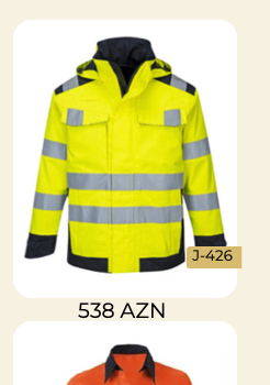 Neon sarı qoruyucu gödəkcə