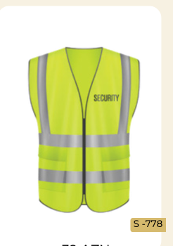 Security jilet ön loqo
